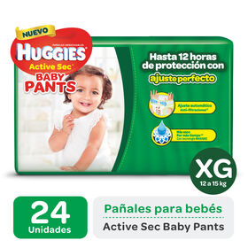 PAÑAL HUGGIES ACTIVE SEC BABY PANTS XG x24
