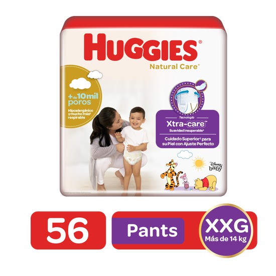 Pants Huggies Natural Care Etapa 5/XXG, 56uds