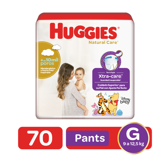 Pants Huggies Natural Care Etapa 3/G, 70Uds