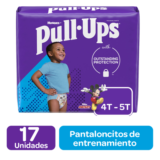 Pants de Entrenamiento para Niños Huggies Pull Ups Tallas 4/5, 17uds