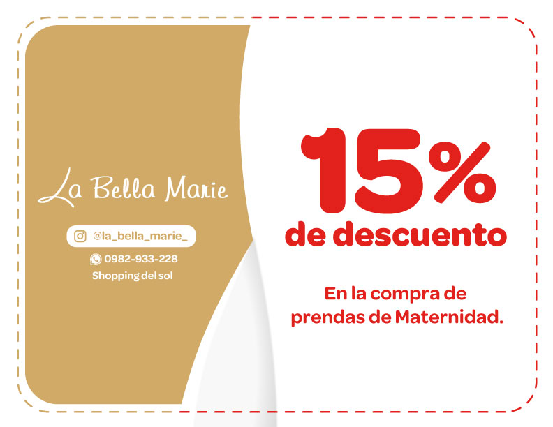 Coupon La Bella Marie 15%